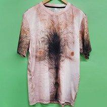 인싸템 마니또 선물 남성 의류 쓸데없는 관종 티셔츠 단체티 털보 반팔 XL 관종템 패션