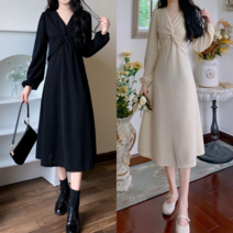 9월하객룩 원피스 돌잔치 가을쉬폰원피스 A라인 돌잔치 상견례룩