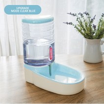 강아지 고양이 급수기 중력 반려동물 먹이 자동 물 대용량 보관 음식 그릇, 5.BIUE Drinking Water