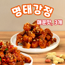 [명인] 속초 코다리 명태 강정 500g 매운맛, 3개