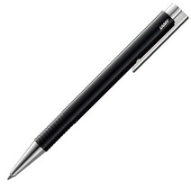 LAMY 로고 볼펜 스틸 포인트 204M, 블랙, 1개