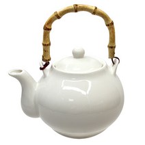 [박씨상방] 백자 주전자 대나무 고리 탕관, 1개