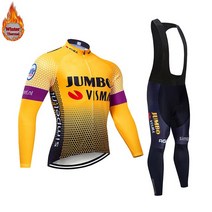 레이싱슈트 바이크슈트2023 점보 겨울 사이클링 세트 보온 플리스 긴팔 스포츠웨어 레이싱 저지 슈트 남성, 10 10