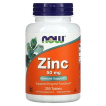 나우푸드 아연 징크 zinc 글루코네이트 50mg 250정
