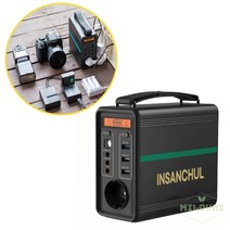 milovhi 차박용 인산철 파워뱅크 캠핑용 배터리 휴대용 보조배터리 12v 220v 파워뱅크, 단품+태양광패널