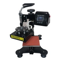 더블 디스플레이 DIY 라벨 인쇄 스윙 열전달 프레스 플랫 베드 의류 로고 핫 스탬핑 기계 미니 MANUL 프린터, 15x15cm, 협력사, EU 플러그