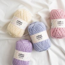 야나 코튼크림 70g (cotton cream) 100%면사 부드러운실 의류실 소품실 대바늘실 코바늘실, 811 페일그린