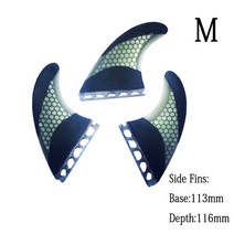 여러 크기 통관 대형 서핑 보드 핀 트라이 세트 액세서리 지느러미, 18 JJF-M