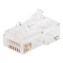 [PLUG MASTER] 플러그마스터 RJ-45 커넥터 CAT.5E UTP EZ 플러그(클리어) P8-007-47 [투명/100개], 1