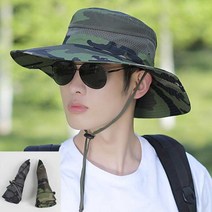 여름 햇빛 가리개 남성 카우보이 스타일 낚시 모자