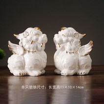 인테리어소품 풍수지리 해태 사자 한쌍 거실 현관, 해태상 한쌍