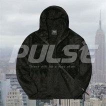 미라클 PULSE 펄스Origin 실키 플리스 후드형 자켓 블랙