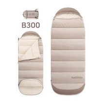 네이처하이크 NH 침낭 패딩 백패킹 캠핑 경량 동계 3계절 겨울 침구 삼계절 차박 NH21MSD11, 베이지 B300, 1개