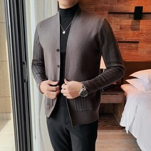 FANSYLI 2022봄 남자 캐주얼 니트 가디건 655호 2F