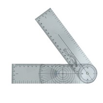 곤요메타 PVC 투명 18cm 고급형 실습용 각도기, 1개