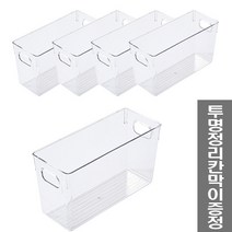 체인컴퍼니 투명 수납 정리함 슬림형, 투명정리함 슬림형 5개