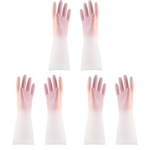 상세설명 참조 글라데이션 반투명 예쁜 질긴 주방장갑 핸드폰터치, 색상, 주방장갑_핑크L 3개