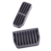 2개 엑셀 브레이크 풋 패드 페달 커버 키트 랜드로버 레인지 로버 이보크 VELAR 재규어 E F 페이스 XE XF, 기본