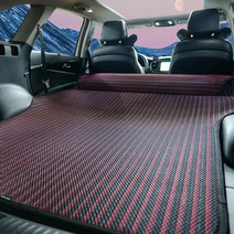 기아 니로 통풍 여름 매쉬 차박매트, 레드 블랙