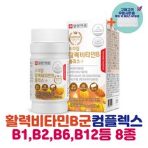 비타민B 비타민비 엽산 판토텐산 나이아신 비오틴 비타민 B군 정 알약 활력비타민B, 1통, 60정