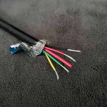 유량계 액체 플로우 미터 초음파 유량계수량계 코어 연선 특수 케이블, 4-Core, 10m