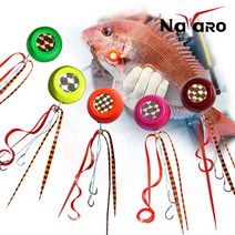 유동식 타이라바 헤드+스커트+훅 A세트 40g-150g 참돔낚시 낚시채비, 150g, 오렌지펄