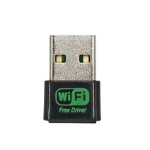 네트워크 랜카드 무료 드라이버 무선 USB 와이파이 어댑터 150Mbps 동글 PC 컴퓨터 이더넷 2.4G 카드 안테나 수신기, [02] Black
