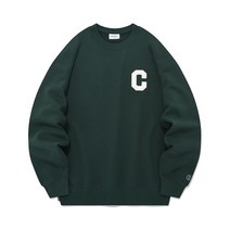 커버낫 남성 맨투맨 C 로고 브리티쉬 그린