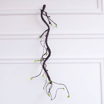 숲속 덩굴 녹색 장식 꽈리 모양 조화 천장 오브제 나무 가지 이끼 벽 행잉 플랜트 소품, 단일사이즈, E-105cm