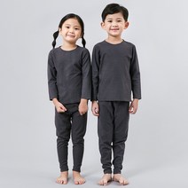 키즈라인 아동용 무봉제 9부 피치기모 실내복 상하세트