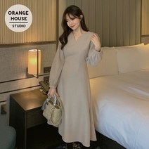 여성용 프랑스 복고풍 긴 허리 포옹 레이스 업 v 넥 슬리밍 드레스 롱 스커트 봄 가을