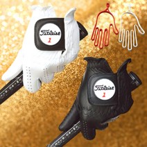 (타이틀리스트 재팬 최신 정품) 양피 골프장갑 - 2개 구매시 건조기 증정, 화이트