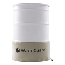 WarmGuard WG55 절연 드럼 밴드 히터 - 배럴 히터 고정 내부 온도 조절기 최대 온도 145 F 탠