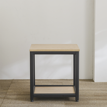 블랑누보 2단 거실 소파 침대 사이드 테이블 미니 보조 탁자, 오크(PB)