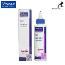 특가존x74VwN85 버박 에피오틱 귀세정제 125ml (저자극) 강아지 귀관리 개용품 애견용품 애완용품, 1