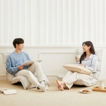 한샘 휴 다리가 편한 좌식의자 스마트패브릭 (2종 택1), 그레이(A)