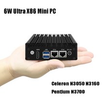 산업용 컴퓨터 PC 6w 울트라 x86 팬리스 미니 펜티엄 n3700 셀러론 n3160 n3050 쿼드 코어 포켓 gpio 듀얼 lan 2xusb3.0, 셀러론 n3050, 유럽 ​​연합, 4g 램 128g SSD