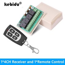 전동커튼 Diy DC 6V 12V 4 갱 릴레이 모듈 송신기 범용 수신기 433MHz 무선 원격 제어 스위치 모터 컨트롤