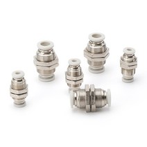 흰색 pmquot 튜브 원터치 푸시 가스 커넥터 황동 퀵 피팅 4mm 12mm od 호스 공기 공압 스트레이트 벌크 헤드 유니온, 호스에서 12mm