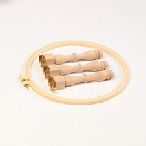 프랑스 우든레그 스탠드 고급 루네빌 자수 자수틀, B.플랫 세 다리+Ⅲ24cm 플라스틱 수놓기