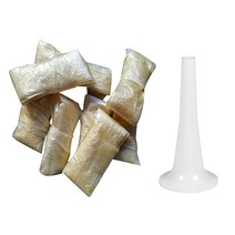 민찌기 UPORS-천연 양털 소시지 케이싱 깔때기 필러 포함 직경 20mm-22mm 10/20/100 개 도매