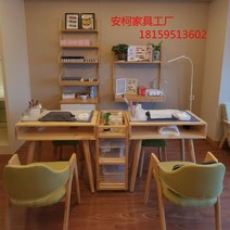 네일 아트 책걸상세트 1인 2인 심플 사이드테이블 인플루언스, T10-수레