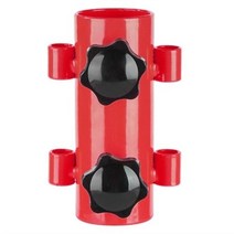 타프폴대 텐트폴대세트 쫄대 스틸 캠핑 천막 장대 홀더 캐노피 장대 홀더 텐트 타프 막대, 빨간색