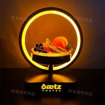 LED쟁반 클럽 홈파티트레이 샴페인 과일 라운지 양주, L