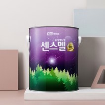 미소페인트]센스멜골드 약4리터 목재/철재 유성 에나멜 페인트, 무광-흑색(4리터)