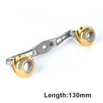새총 낚시 릴 바다 민물 스피닝 전동 Jitai-베이트캐스팅 낚시 릴 핸들 길이 130MM 알루미늄 합금 손, 01 gold_01 4_01 왼쪽