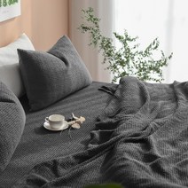 모달와플 홑이불 사계절이불 여름이불 쇼파커버 SS/Q/K -13color, 퀸&킹겸용 홑이불 단품, 차콜