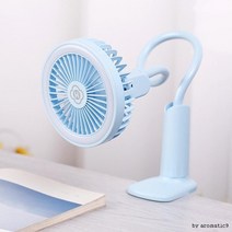 탁상용 선풍기 판촉물 책상밑 usb무소음 화장 저소음탁상 귀여운, 상세페이지참조, 블루