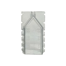 3D 크리스마스 하우스 플라스틱 곰팡이 양초 제조 수제 공예 DIY 베이킹 곰팡이 수제 양초 만들기 용품 장식, 크기가 큰