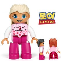토이다락방 레고 듀플로 호환 동물 사람 공룡 피규어, 사람 02 여자아이